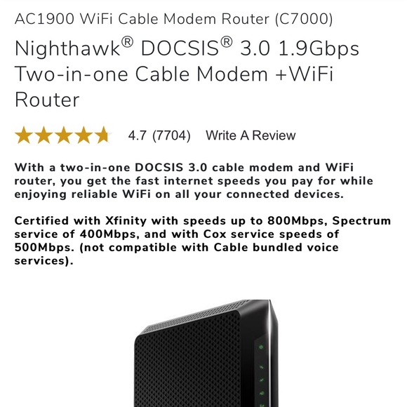 netgear Other - Netgear nighthawk ac1900 is router